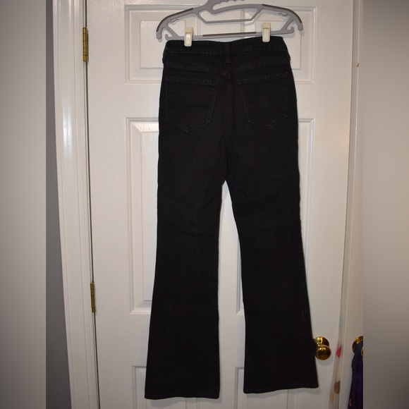 Old Navy Flare Extra High Rise Black Jeans - Picture 2 of 4